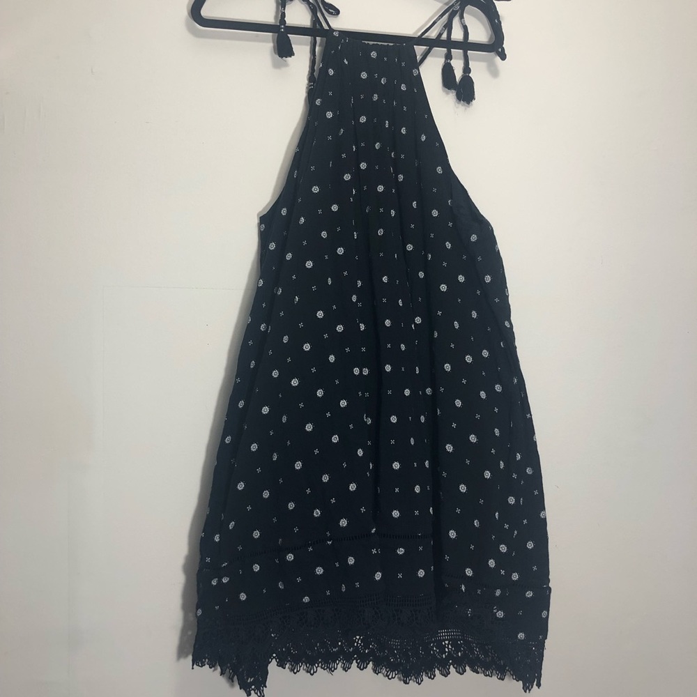 Black and white printed dress